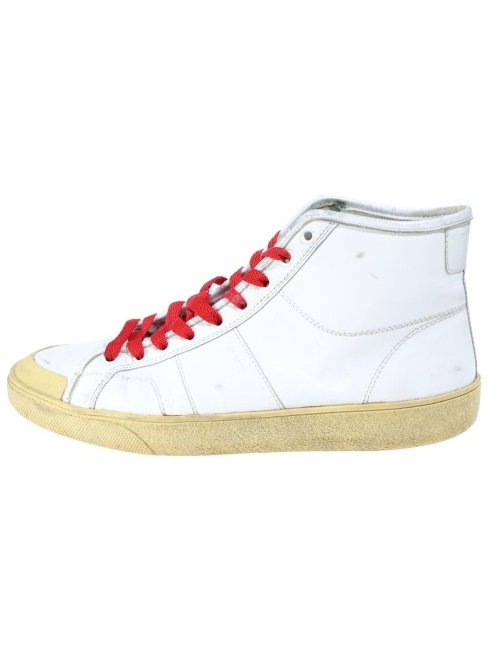 Saint Laurent Paris by Hedi Slimane Studded Leather High Top Sneakers Era